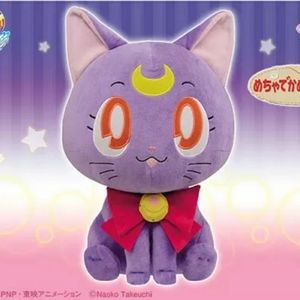 Sailor Moon Mecha Deka Plush Toy "Luna"  ~ Makeup